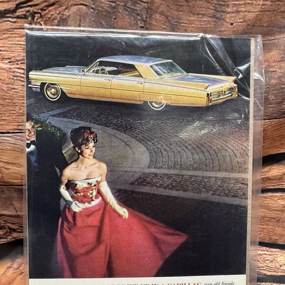 Vintage 1963 Cadillac Print Ad "When You First Drive Up" Classic Car Auto Dress - Picture 2 of 3